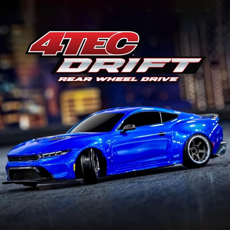 Traxxas 1/10 4-Tec 野马 专业后驱漂移车 RC遥控平跑模型玩具车