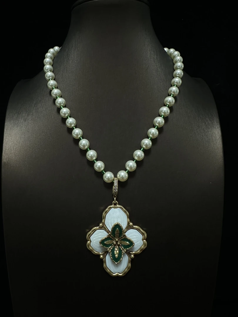 铜合金合成锆石项链 ZXL0139中古项链