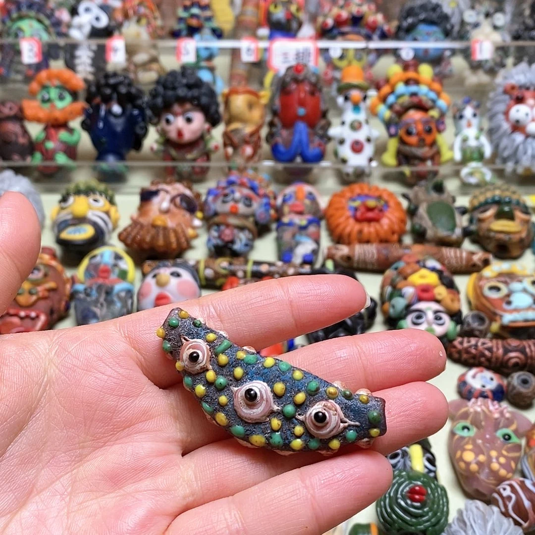 琉璃颈饰塞浦路斯三眼