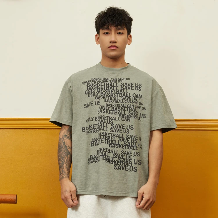 BOK只有篮球能够拯救我美式篮球运动短袖男速干训练t恤投篮服宽松