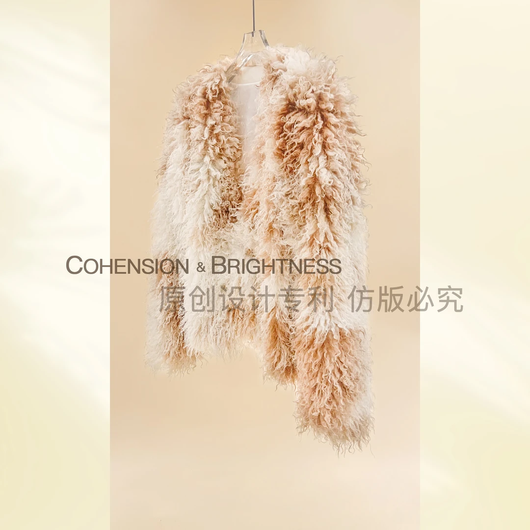 凝慧真的好【牛奶巧克力】美拉德-轻奢贵气温柔气质毛呢外套YO112