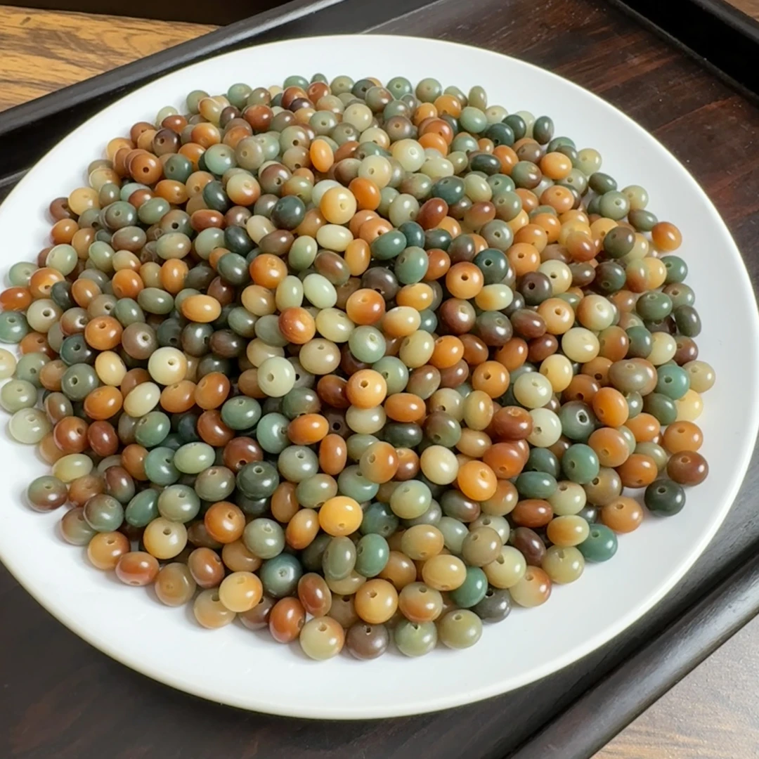 【敦煌算盘】6×9mm精致浓郁色系菩提双圈手串散珠文玩