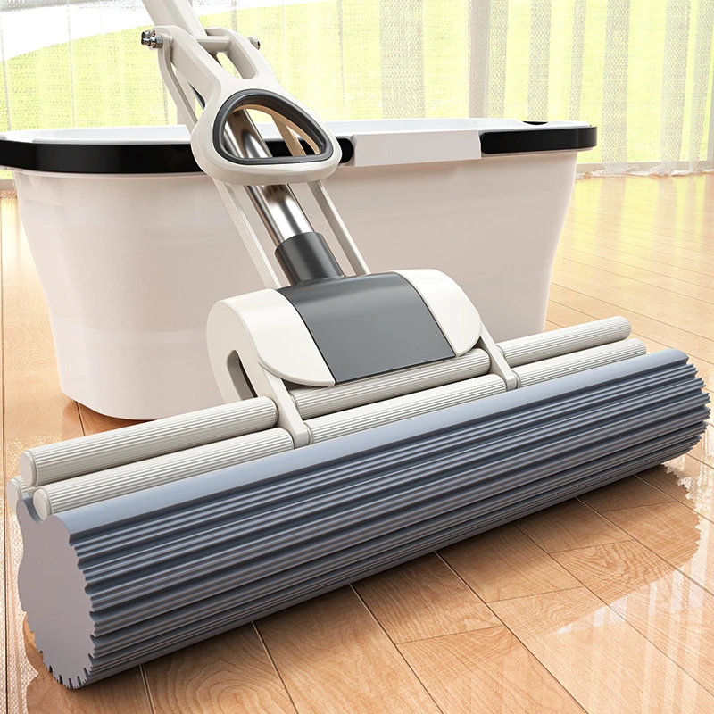 海绵拖把家用一拖净干湿两用拖地胶棉拖把拖布吸水宿舍卫生间专用