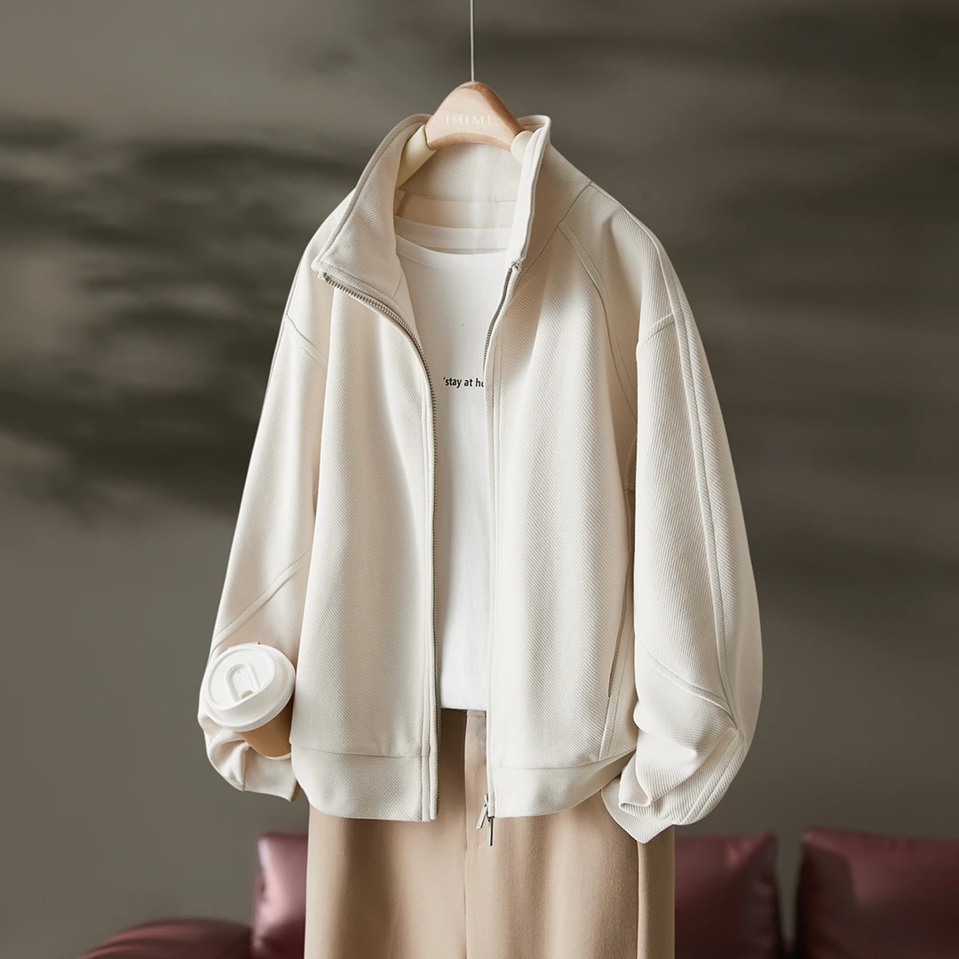 运动宽松结构设计感休闲上衣2025春新款女装百搭韩版小个子短外套