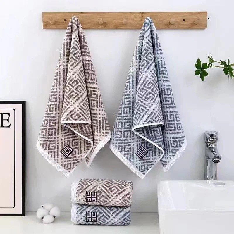 成人毛巾 色纱提花  柔软吸水  不掉毛  不掉色 加大 亲肤 高档