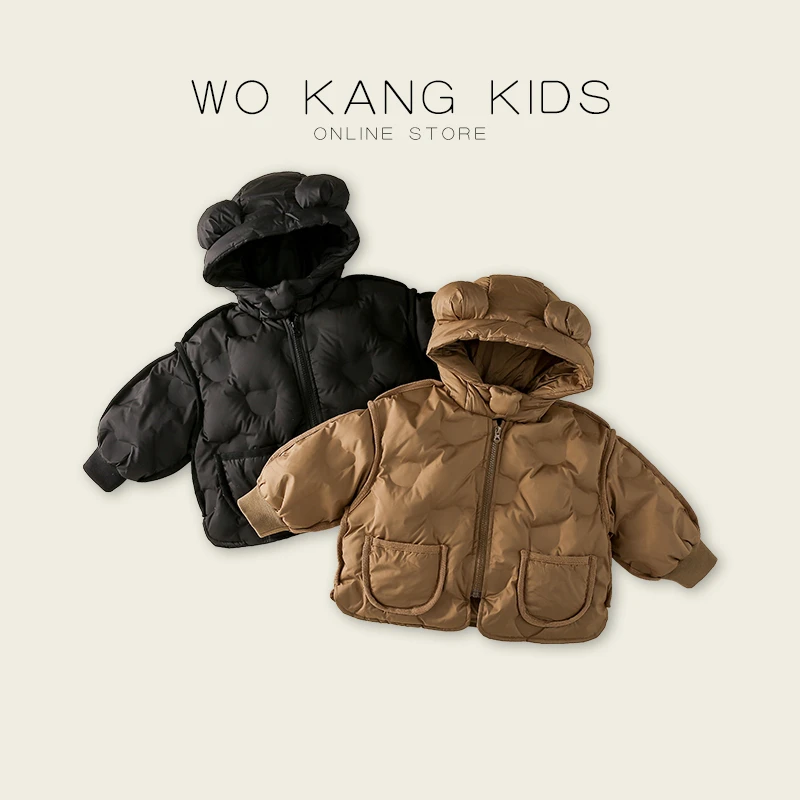 【悠悠好物专属】儿童冬季保暖洋气中小童连帽羽绒服QXB085