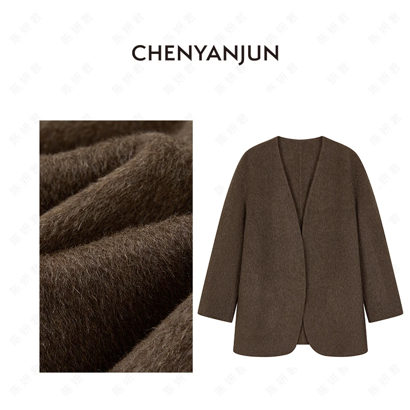 陈妍君【极简风牦牛绒西服外套】CHENYANJUN CYJ01-JJ232-FH833