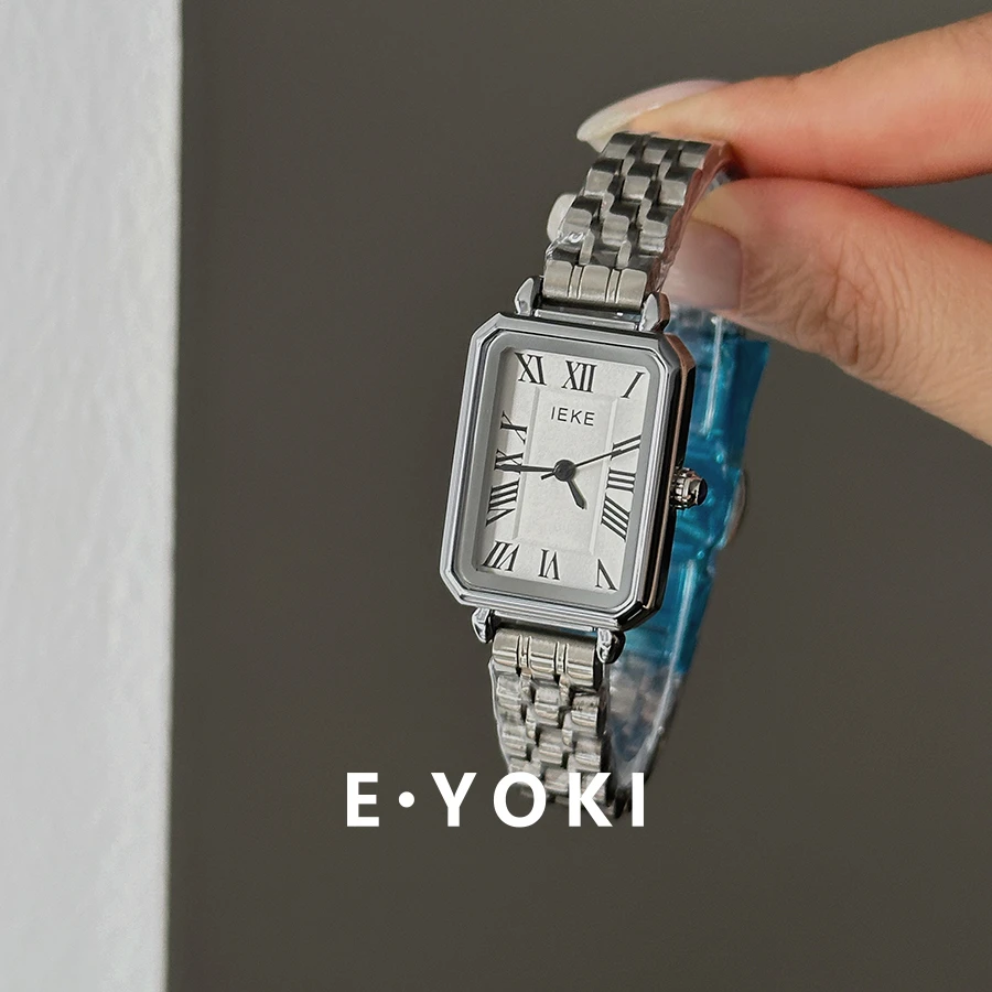 231号 IEKE清冷风简约气质女士小众轻奢高级感女款钢带石英手表女