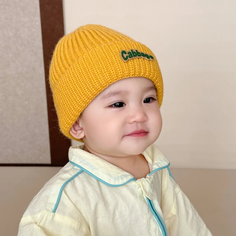 宝宝帽子可爱毛线针织套头帽秋冬季保暖护耳户外防风婴幼儿男女童