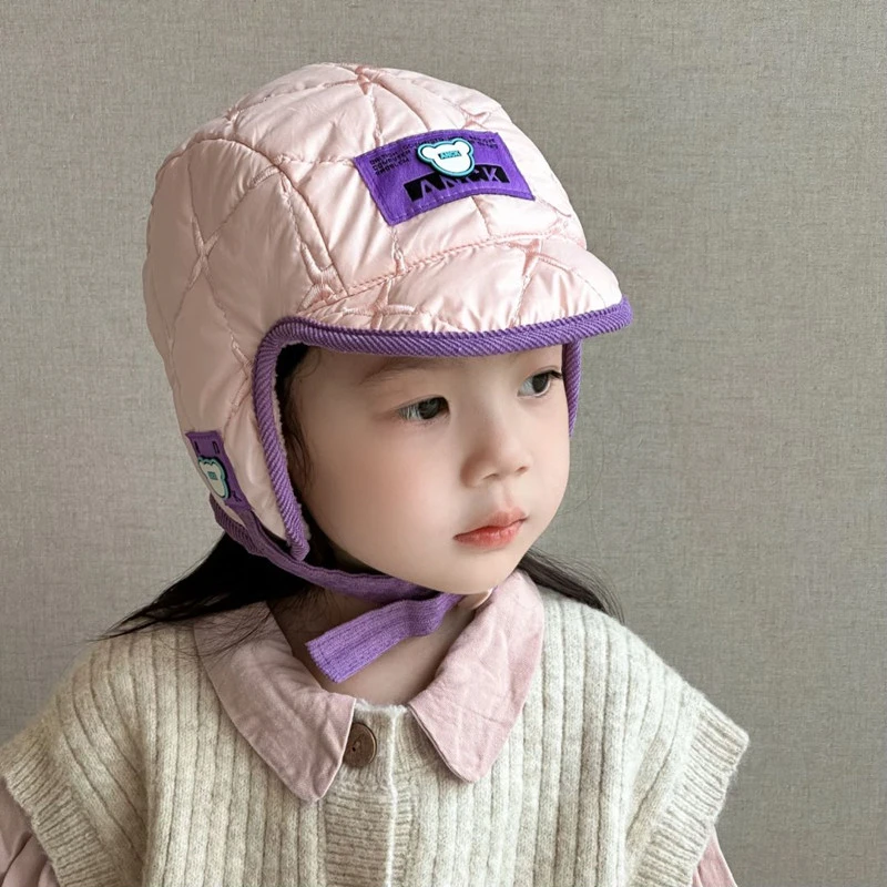 儿童帽子秋冬男孩雷锋帽女孩护耳帽宝宝保暖帽加棉可爱小童防风帽