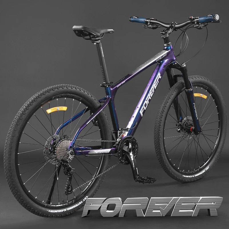 永久铝合金自行车补土工艺30速禧玛诺变速碟刹减震赛车成人青少年