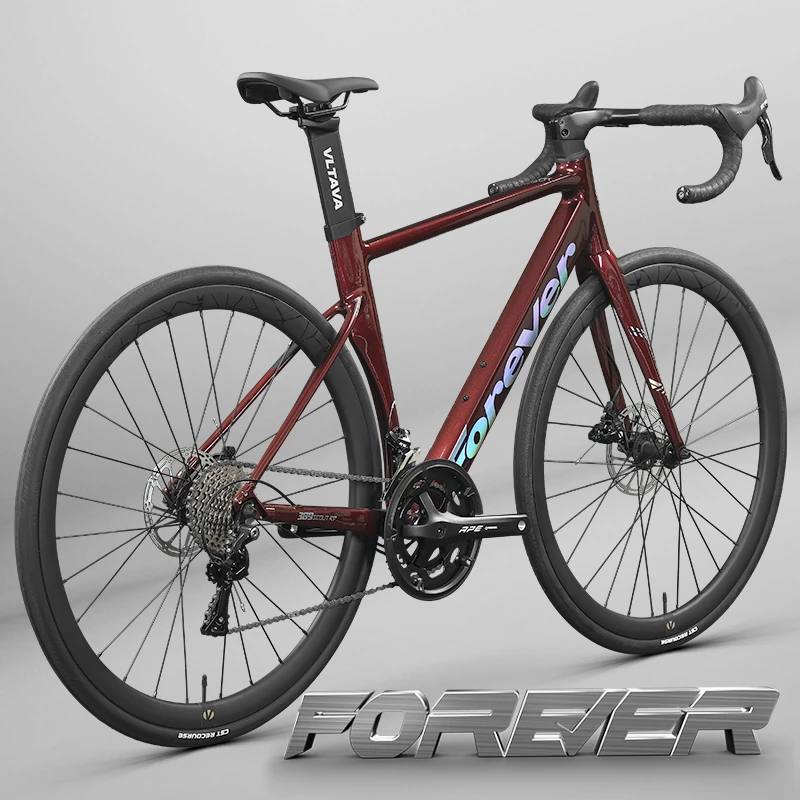 永久铝合金公路自行车补土无痕工艺蓝图R7手变一体变速侦察兵R10