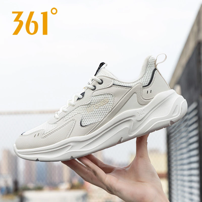 361°男鞋新款夏季休闲跑步鞋学生网面透气潮流时尚运动鞋老爹鞋