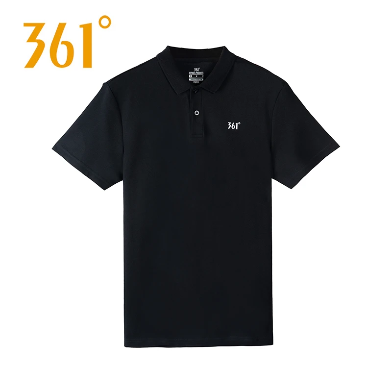 361°官方正品运动polo衫男子夏季棉吸汗透气舒适T恤翻领商务短袖
