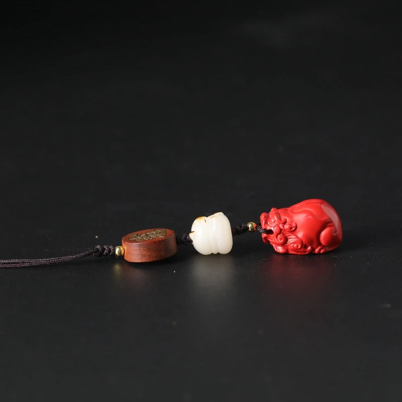 朱砂貔貅手机挂件 29231126-17