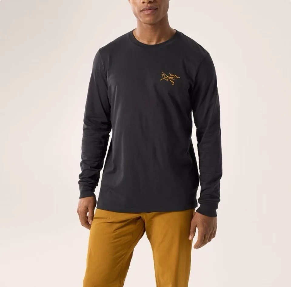 ARC'TERYX/始祖鸟Multi Bird Logo背后大鸟圆领长袖T恤