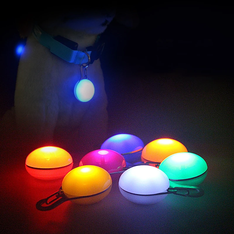 宠物狗狗猫咪led发光吊坠防走失遛狗灯泰迪防车祸铃铛闪光灯