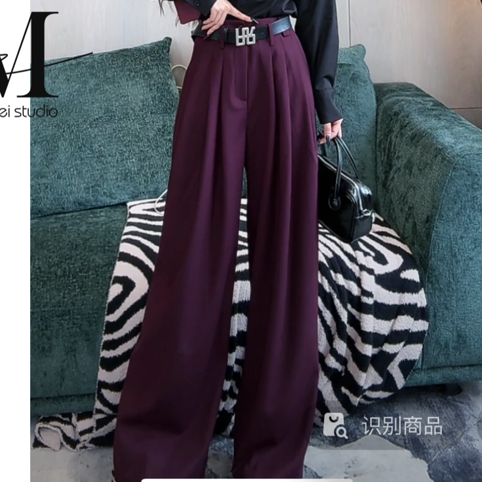 秋季欧货新款百搭时尚纯色直筒休闲裤686-30960947