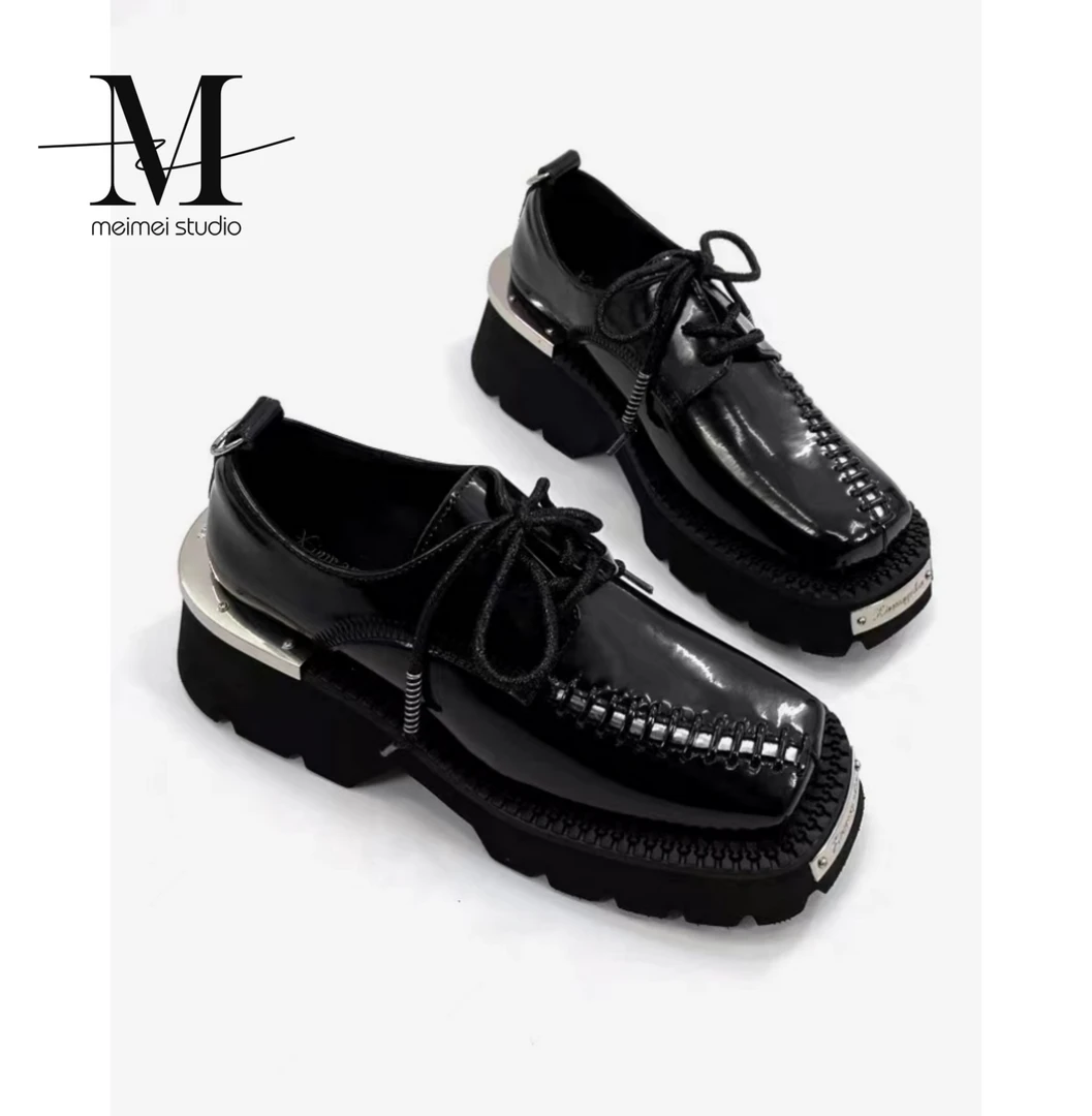 意模 【MEIMEI STUDIO】  新款纯季纯色百搭潮流皮鞋30860084