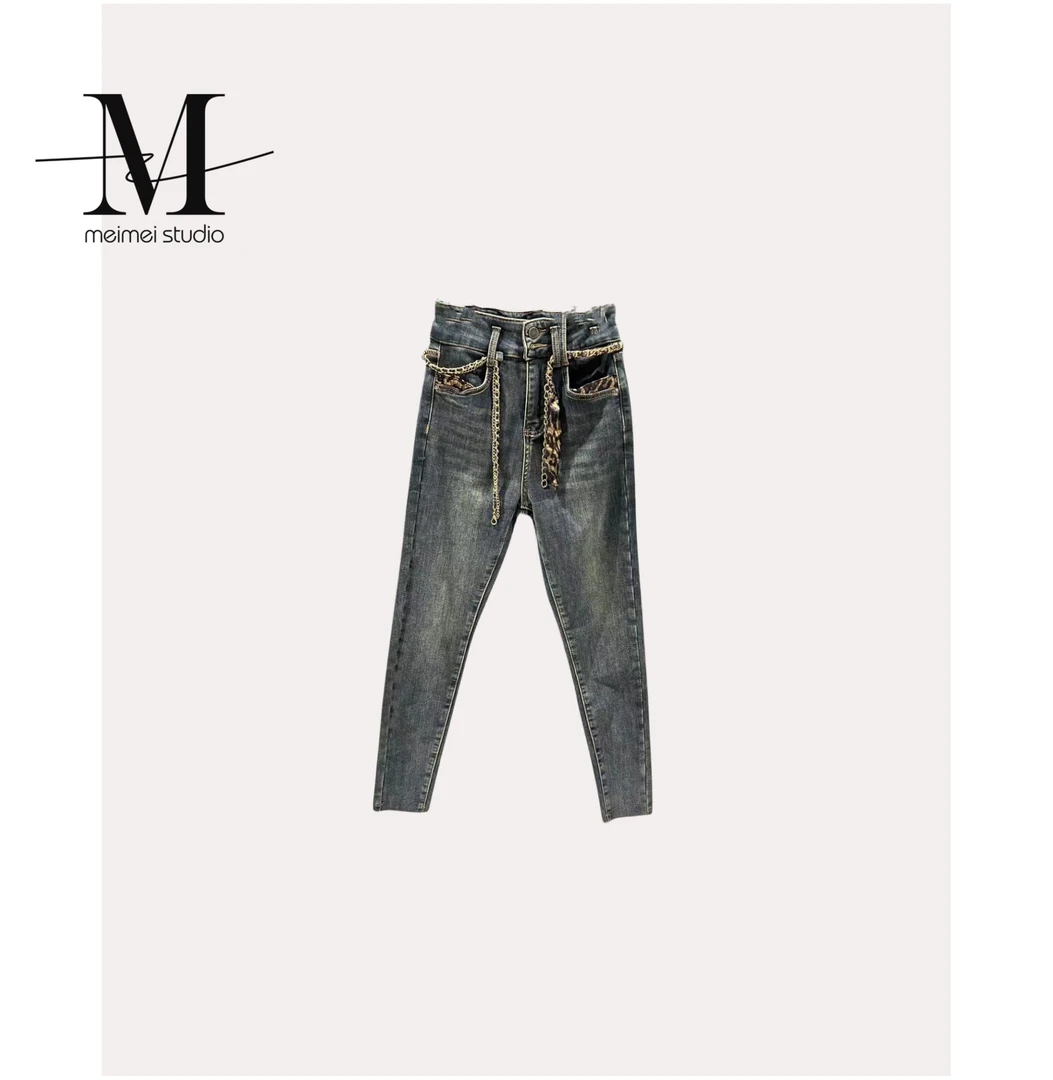 秋冬显瘦设计师重工网红百搭小脚牛仔裤479-31061208
