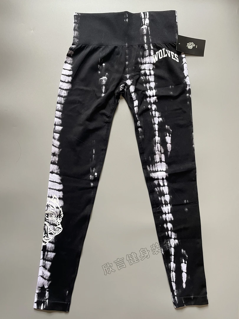 Darcsport瑜伽长裤套装狼头高腰蜜桃臀健身运动裸感紧身修身修身