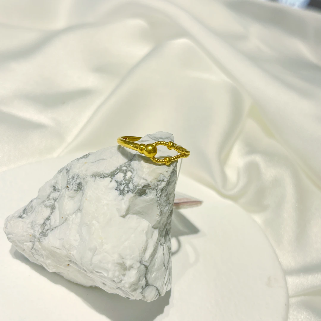 DF.Beauty 钛钢戒指 不规则戒指女款轻奢可调节礼物ins浪漫七夕礼