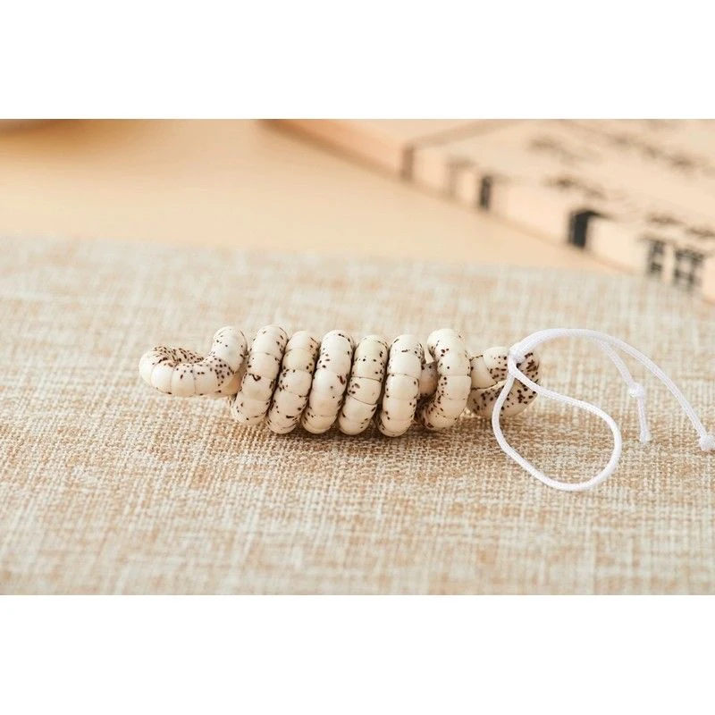 海南天然原生态藏式斜切星月菩提猪大肠文玩手持绕指柔男女手串