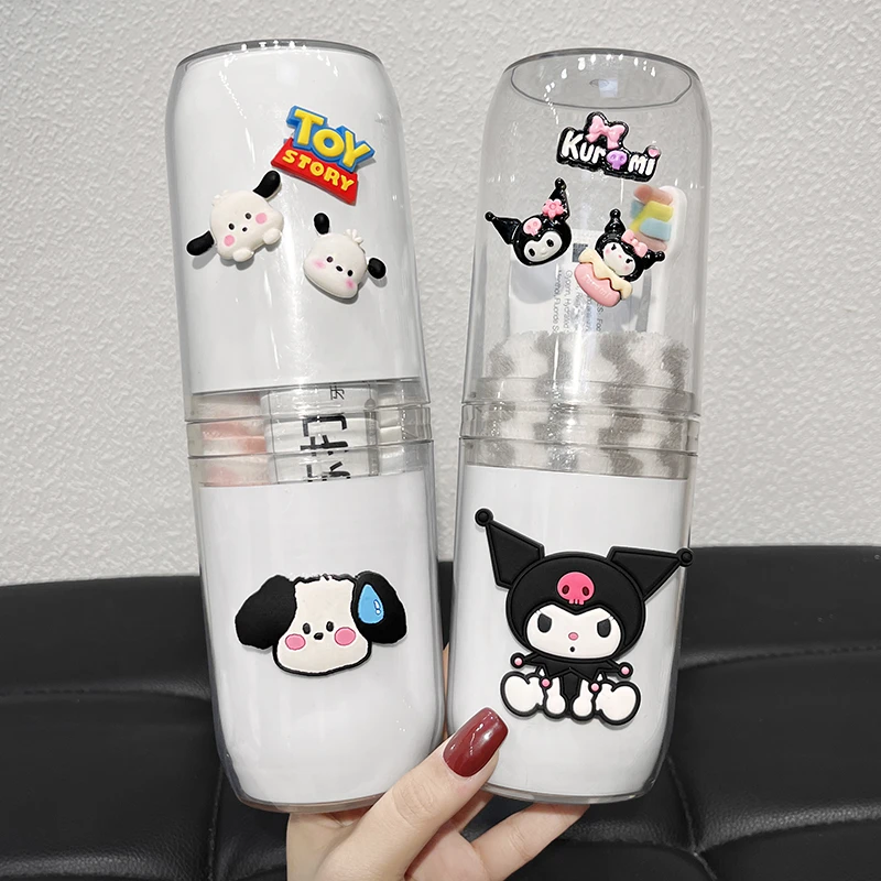 2024新款旅行洗漱套装便携式牙刷收纳盒可爱卡通学生宿舍刷牙杯子