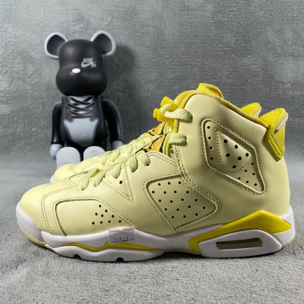 二手36.5码 Air Jordan 6 运动休闲鞋 黄色 无盒 公价689
