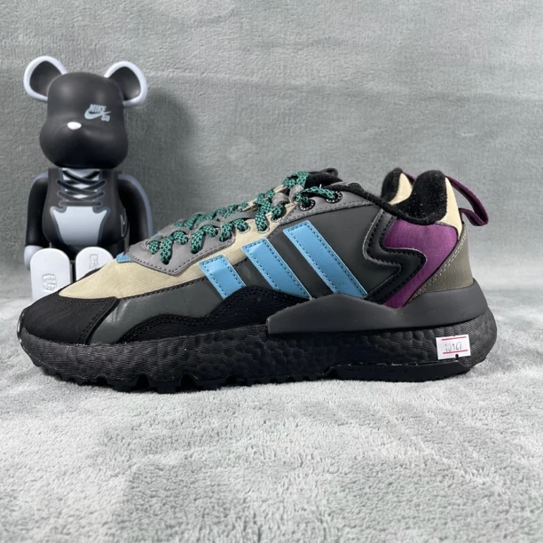 二手42.5码 adidas Originals Jogger 休闲鞋 黑色 剐蹭 公价839