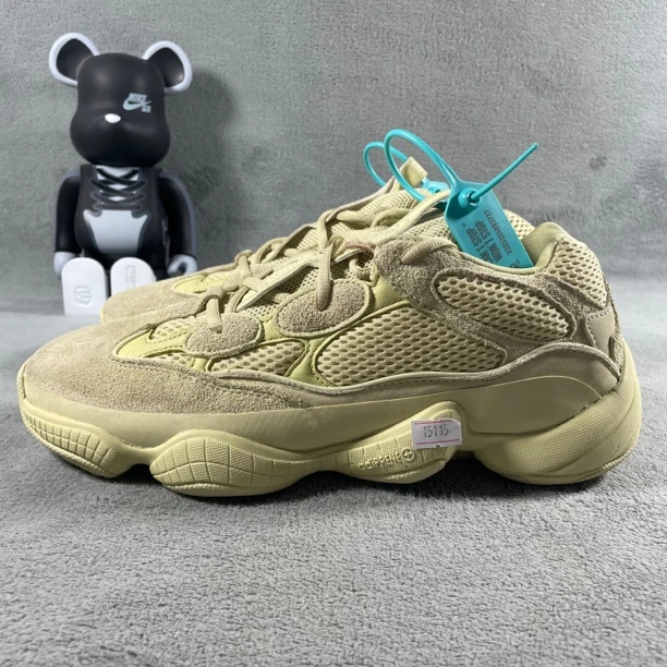 二手43码 adidas Yeezy 500 休闲鞋 黄 无盒 公价1299