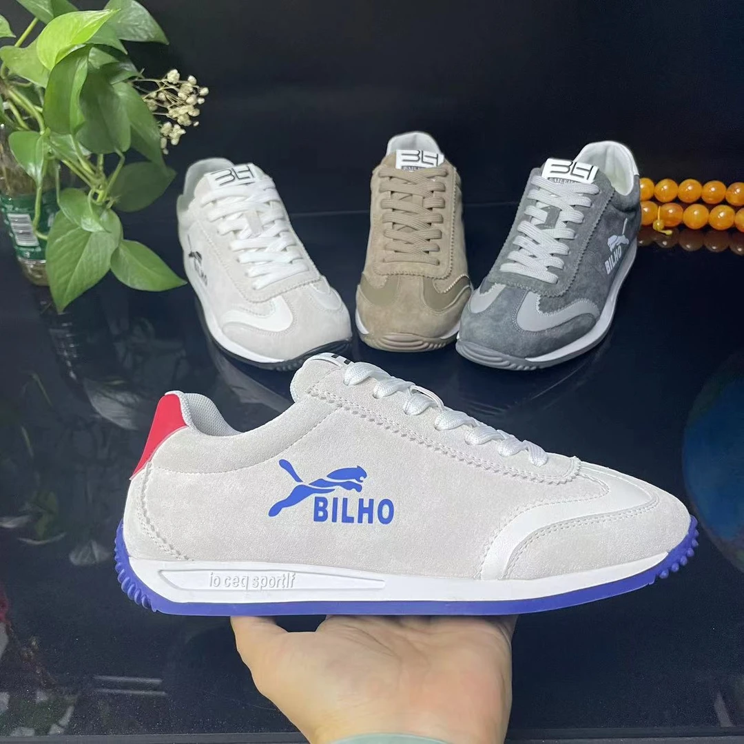 【标准码】早秋新款皮面轻便软底百搭舒适男士时尚休闲潮鞋经典低帮