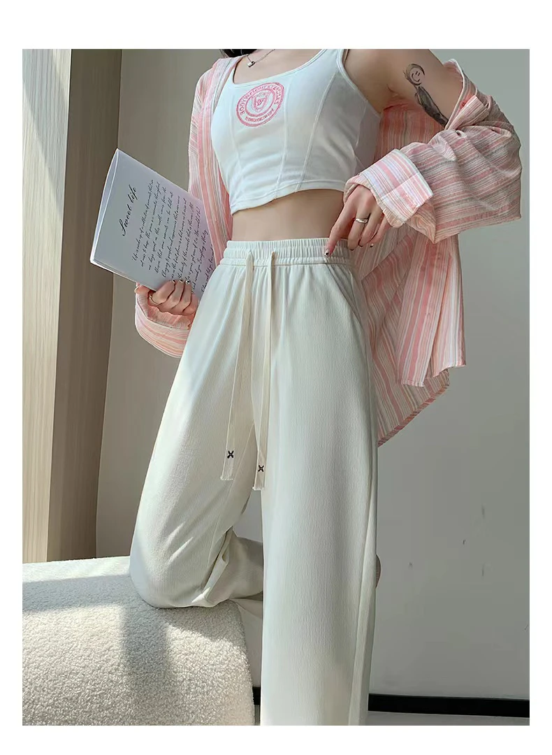 小艺家 加厚高腰新款阔腿裤