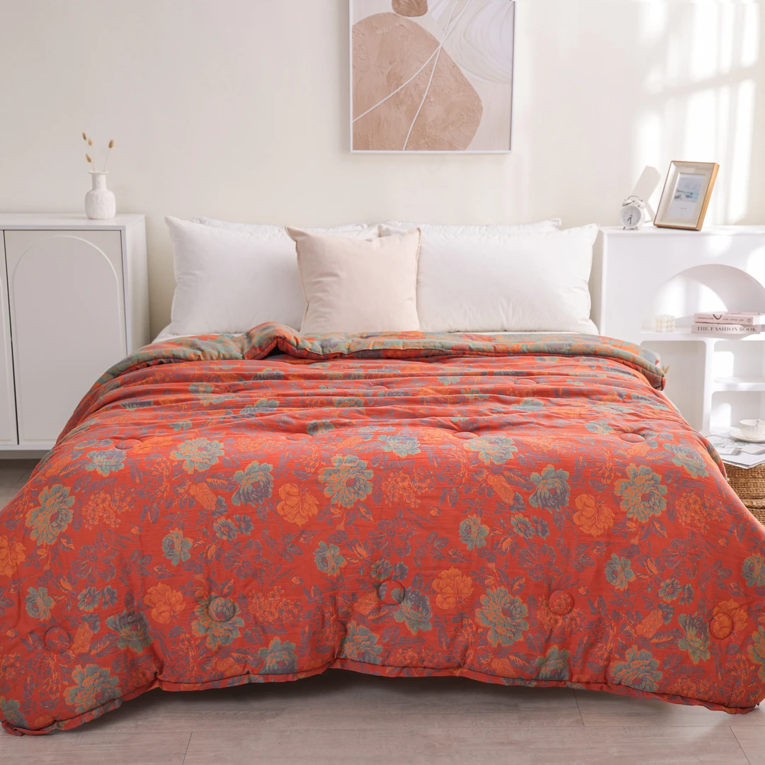 【牡丹花】双层纱200.230厚被子冬被