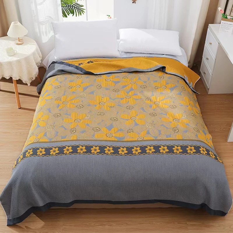 【夏恋】发热毯精梳棉200.230纱布床盖240.250多功能双面