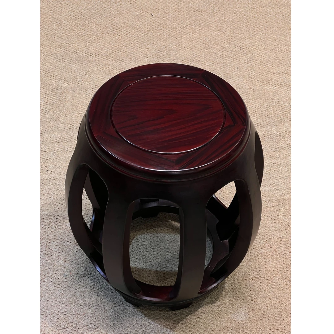 黑酸枝鼓凳 换鞋凳 餐凳 琴凳 高度45