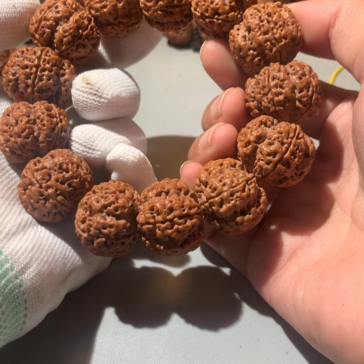 金刚菩提手串蓝**心25尺寸