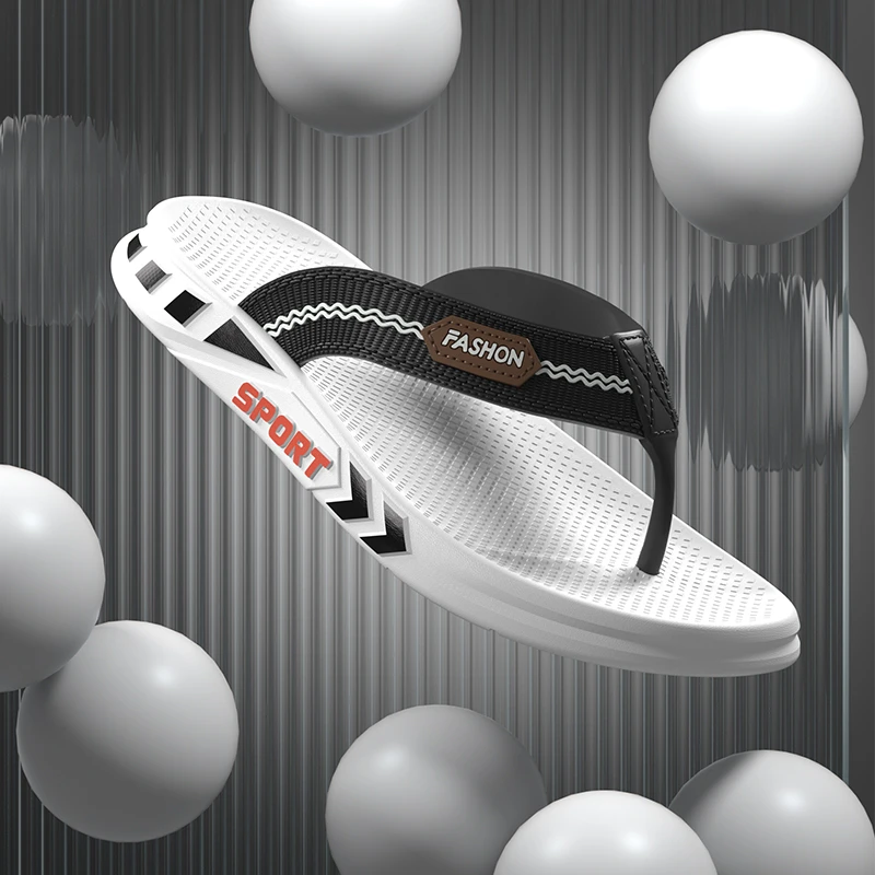 男士室内运动轻盈防滑潮流夏季时尚沙滩沙滩人字拖软底耐磨户外
