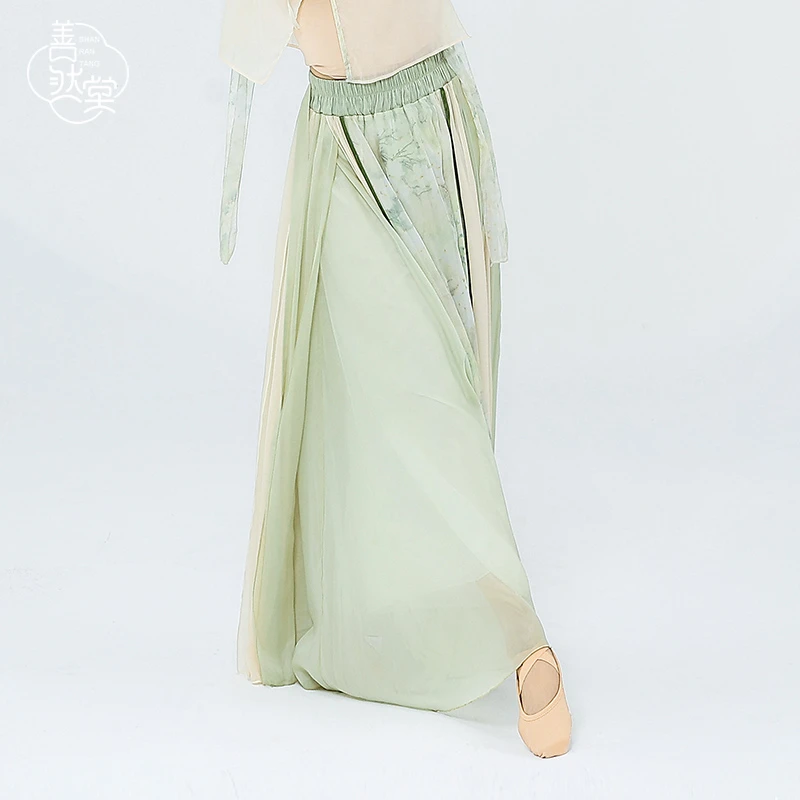 善然堂舞蹈服裙子古典舞练功服汉服日常复古中国舞演出民族大摆裙