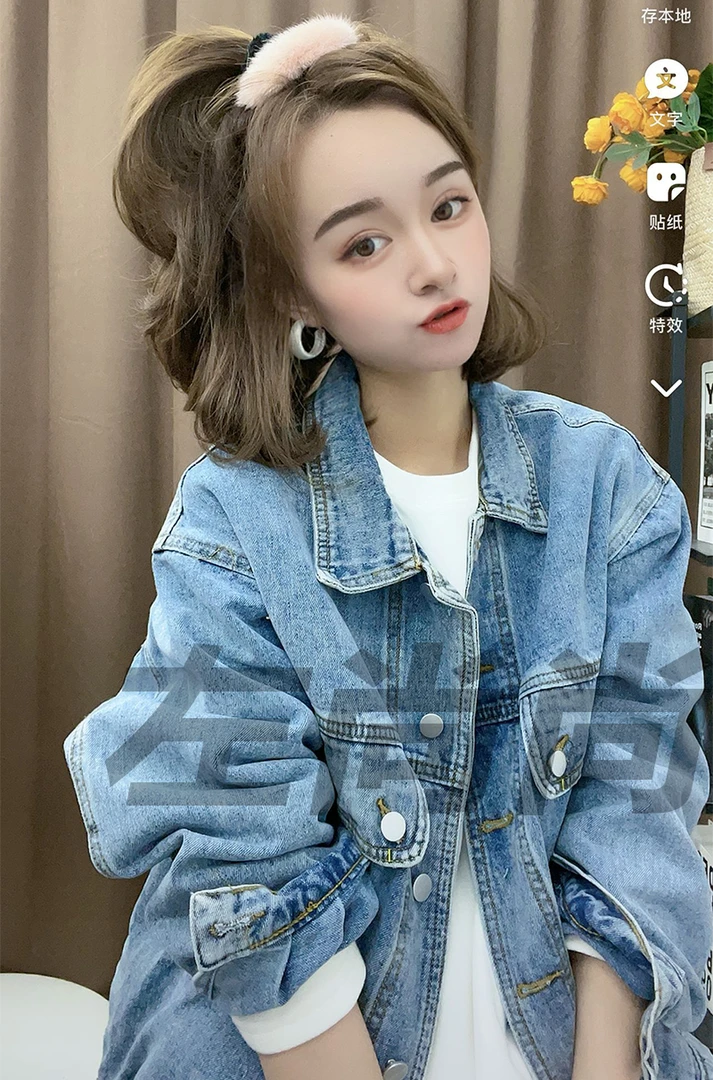 8030西部牛仔2025新复古宽松百搭简约设计时尚牛仔外套男女款