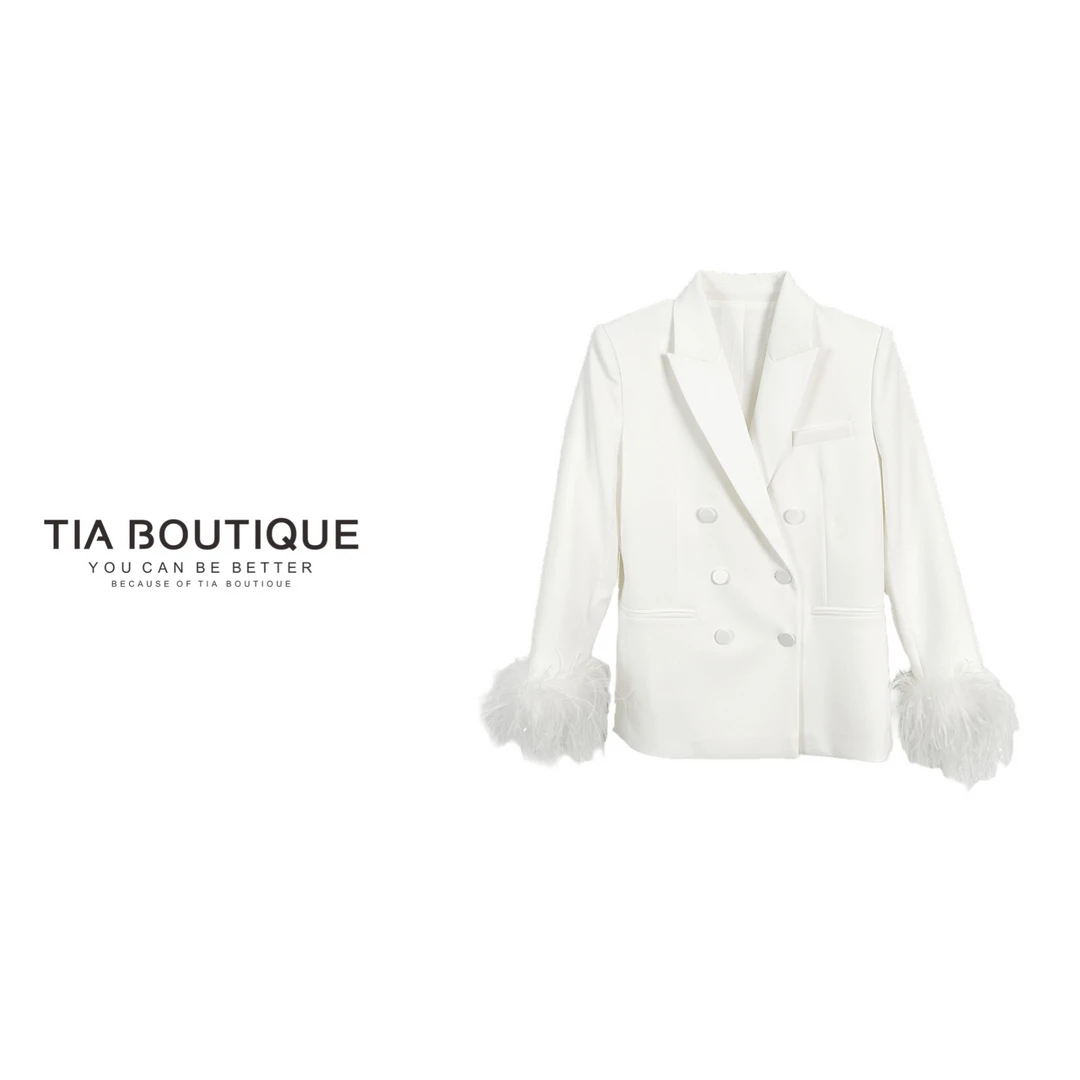 【塞尔维亚】羊毛西装飞羽袖垫肩轻熟极简 WT0001