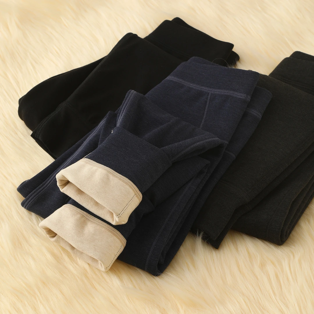 儿童保暖裤棉内穿加绒男童女童加厚打底裤中学生大童绒裤冬季