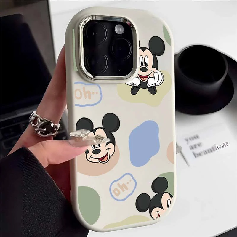 可爱米奇iphone15/14promax手机壳苹果13卡通12/11全包xr硅胶xs女