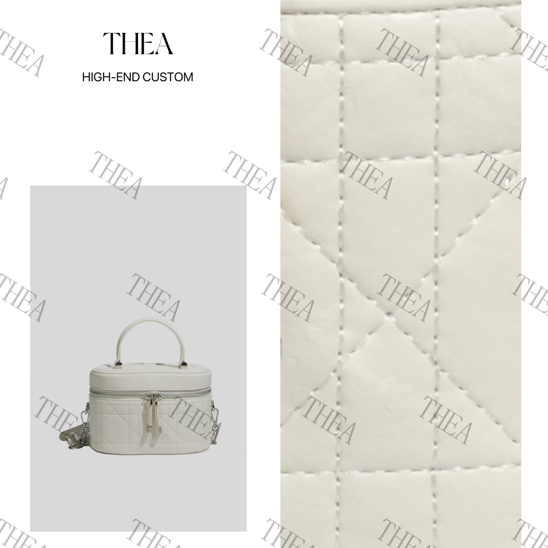 THEA/缇亚 · 原创设计  真皮高定手提包 IF68327-1-珍珠白