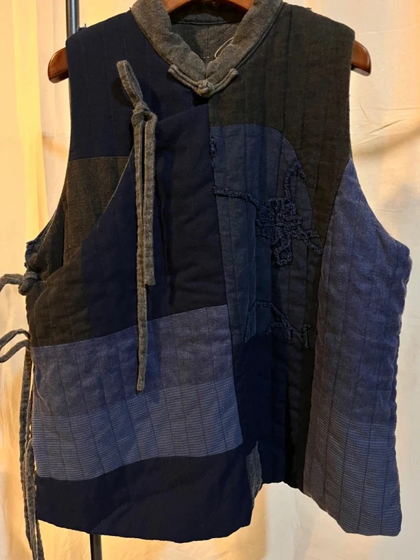 7阁小府～左岸迷香原创亚麻盘扣棉马甲