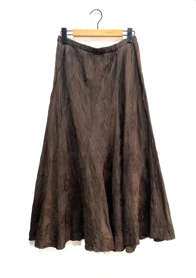 7阁小府～左岸迷香原创植物染半裙