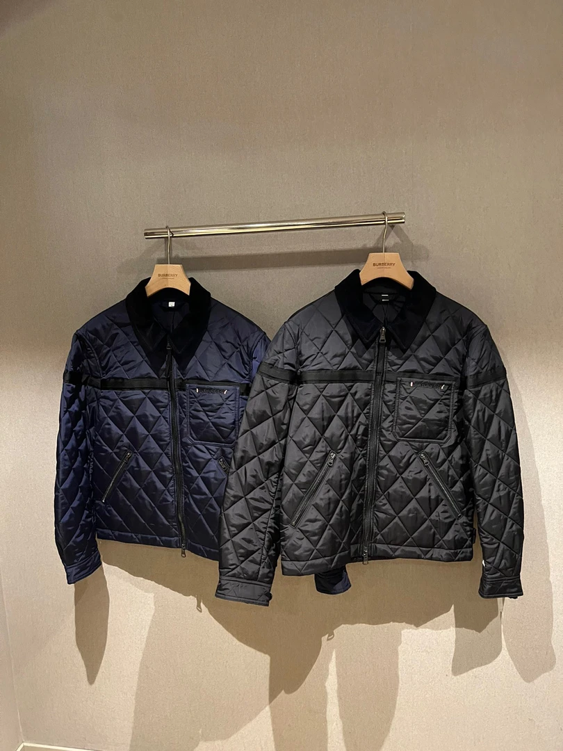 未使用 BURBERRY/博柏利 巴宝莉男款短款棉服休闲时尚经典