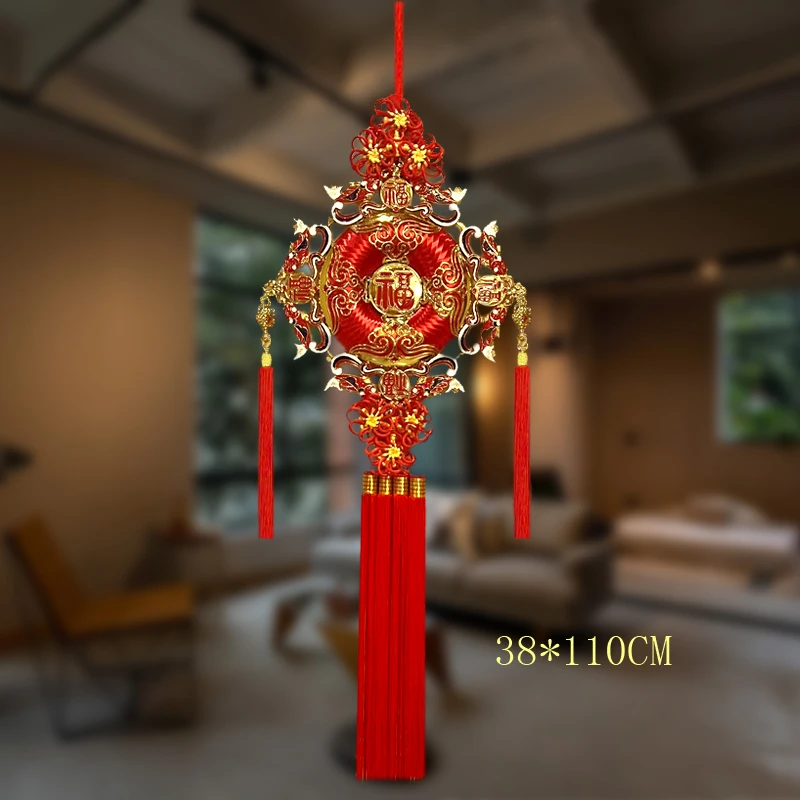 新款景泰蓝中国结挂件客厅大号挂饰38*115