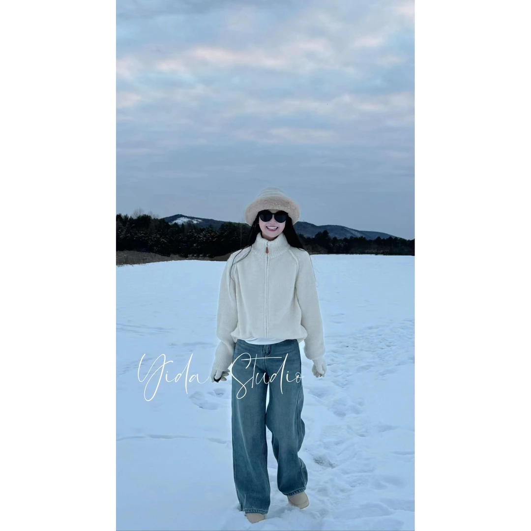 YIDA【修腿神裤】韩系水洗加绒加厚舒适超级显瘦牛仔裤