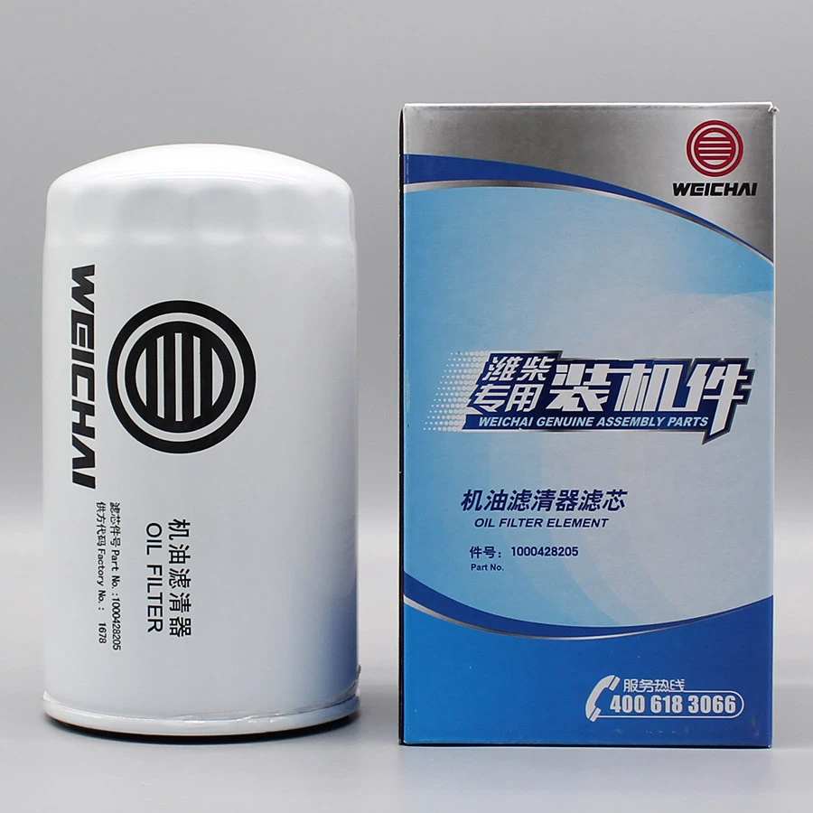 1000428205潍柴专用机油滤芯原厂正品装机件适用于WP12/WP13